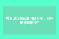 男友因宠物花费问题分手，如何挽回他的心？