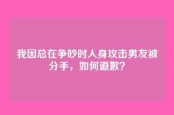 我因总在争吵时人身攻击男友被分手，如何道歉？