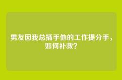 男友因我总插手他的工作提分手，如何补救？