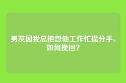 男友因我总抱怨他工作忙提分手，如何挽回？