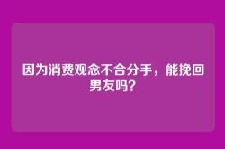 因为消费观念不合分手，能挽回男友吗？