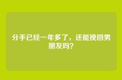 分手已经一年多了，还能挽回男朋友吗？