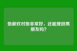 他新欢对他非常好，还能挽回男朋友吗？
