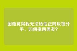 因他觉得我无法给他正向反馈分手，如何挽回男友？
