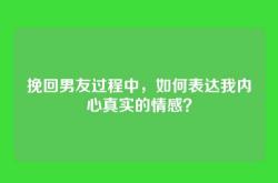 挽回男友过程中，如何表达我内心真实的情感？