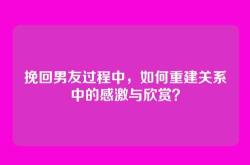 挽回男友过程中，如何重建关系中的感激与欣赏？