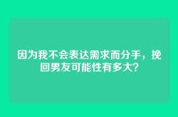 因为我不会表达需求而分手，挽回男友可能性有多大？