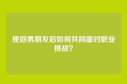 挽回男朋友后如何共同面对职业挑战？