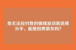 他无法应对我的情绪波动而选择分手，能挽回男朋友吗？