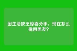 因生活缺乏惊喜分手，现在怎么挽回男友？
