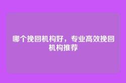 哪个挽回机构好，专业高效挽回机构推荐
