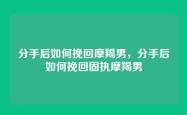 分手后如何挽回摩羯男，分手后如何挽回固执摩羯男