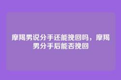 摩羯男说分手还能挽回吗，摩羯男分手后能否挽回