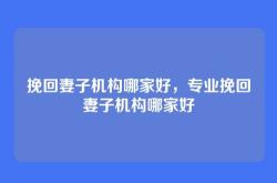 挽回妻子机构哪家好，专业挽回妻子机构哪家好