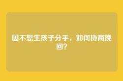 因不想生孩子分手，如何协商挽回？