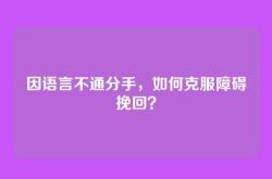 因语言不通分手，如何克服障碍挽回？