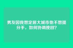 男友因我想定居大城市他不想提分手，如何协调挽回？