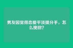 男友因觉得恋爱平淡提分手，怎么挽回？